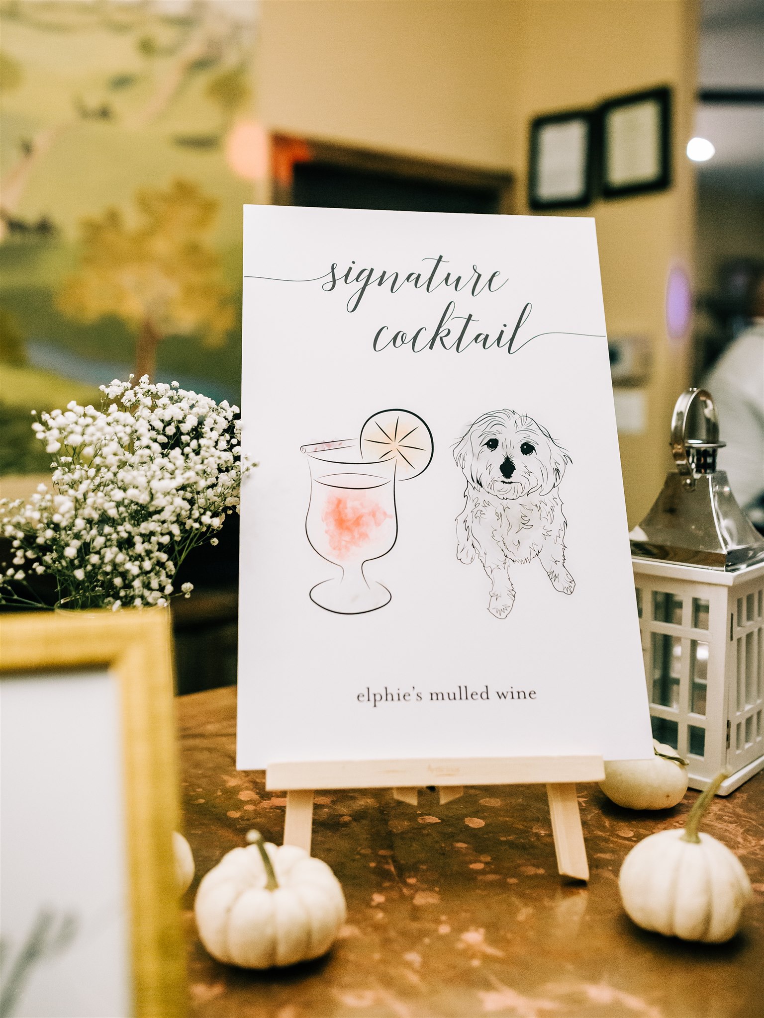 signature cocktail named after couple's dog