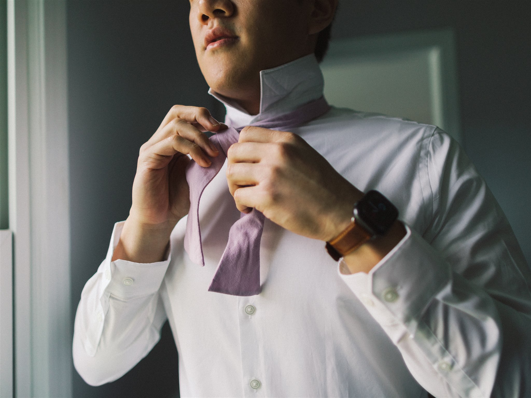 groomsman ties purple tie