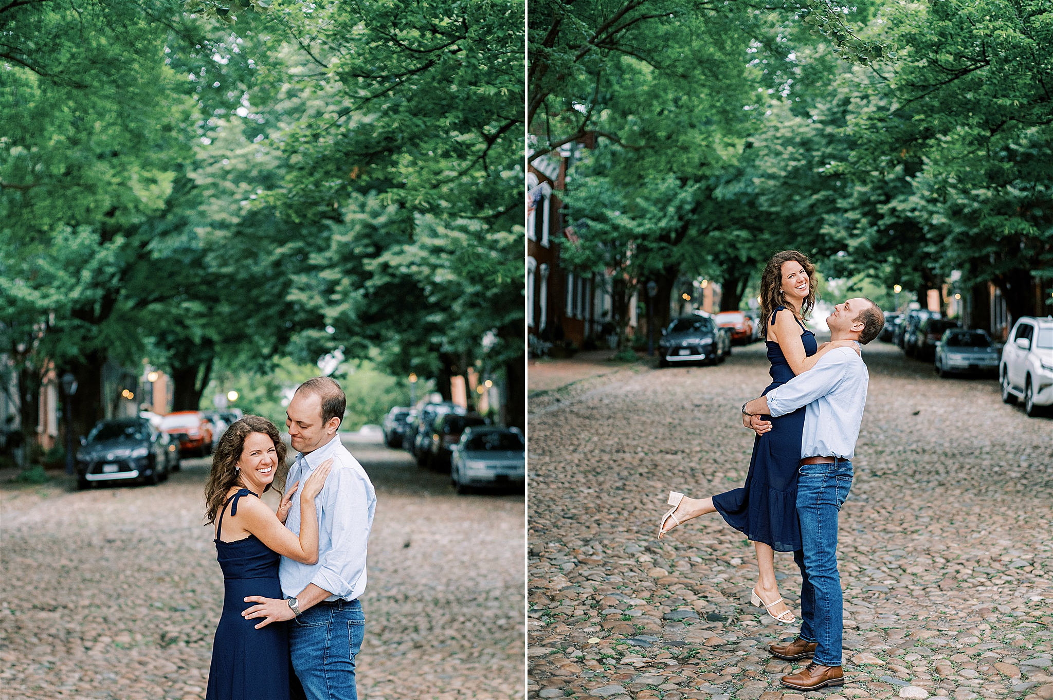 romantic engagement session in Northern Virginia 