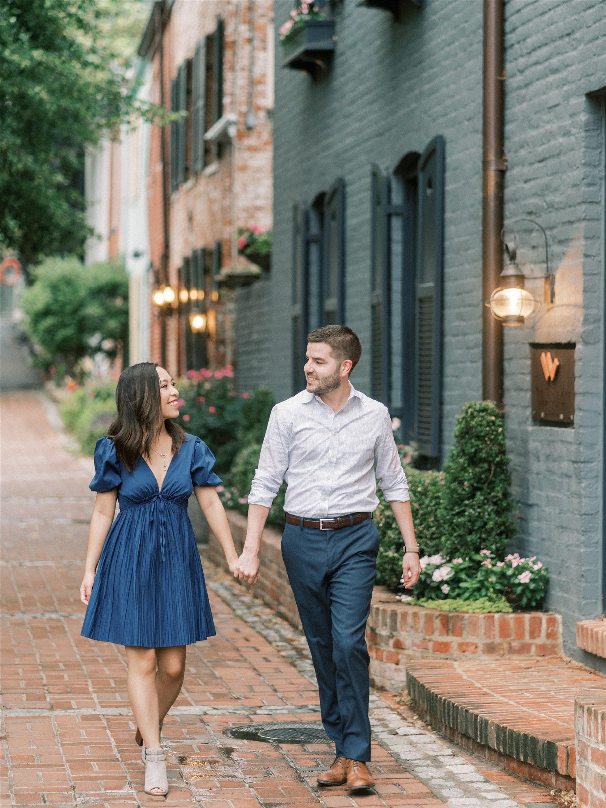 classic summer Georgetown DC Engagement Session