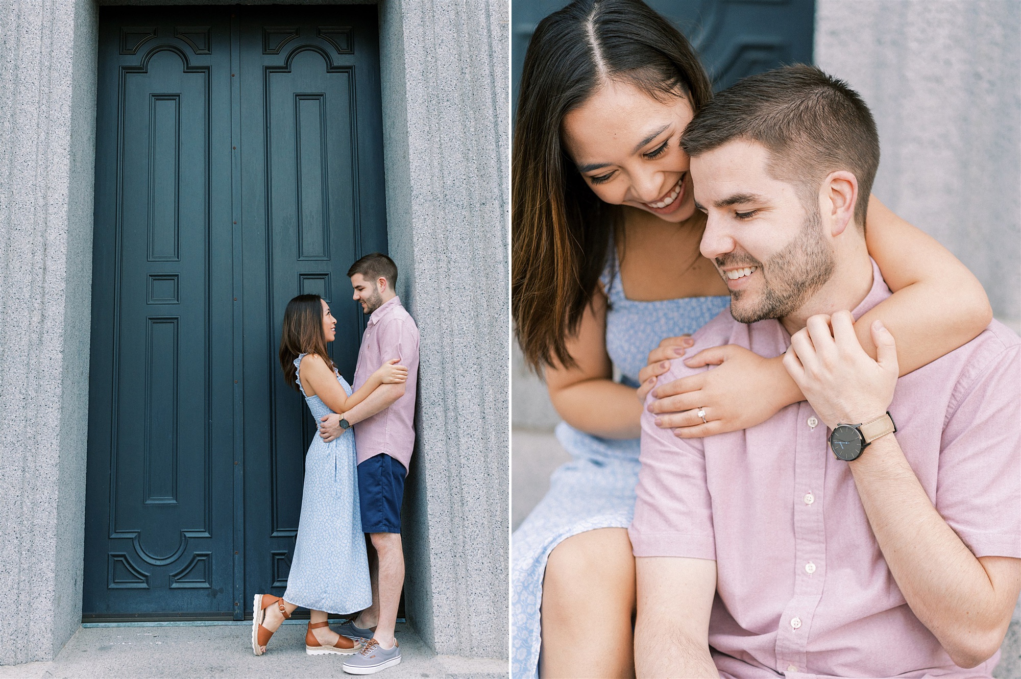 casual Georgetown DC Engagement Session