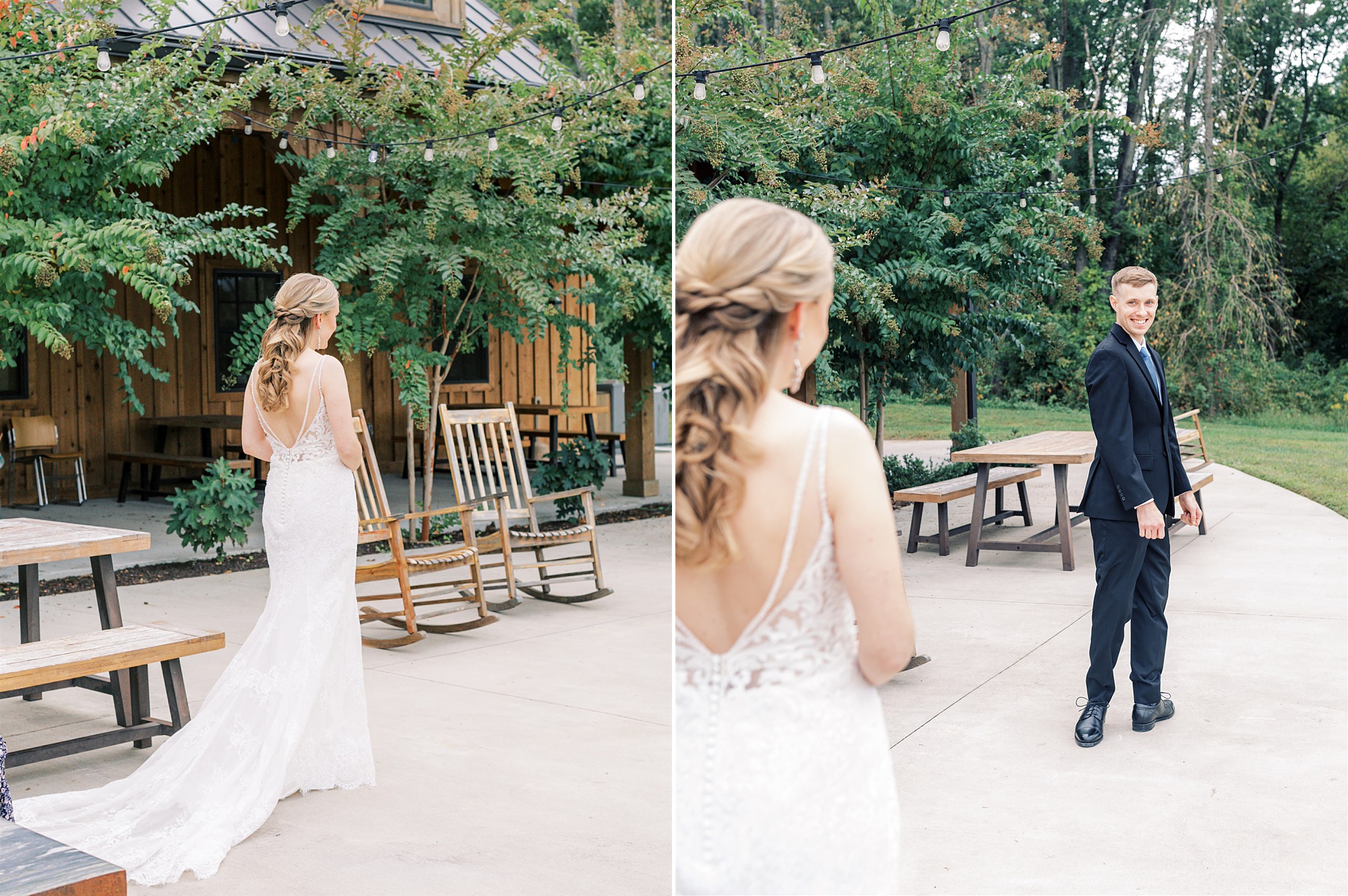 Mt Defiance Cidery wedding day first look
