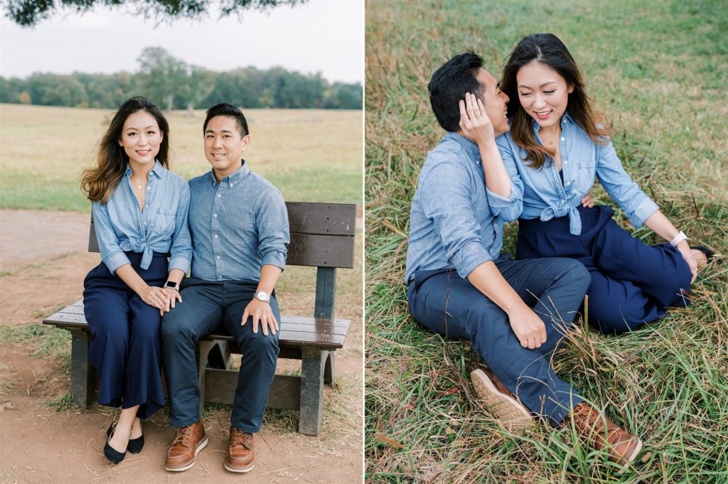 fall engagement portraits in VA with Elosinio Photography 