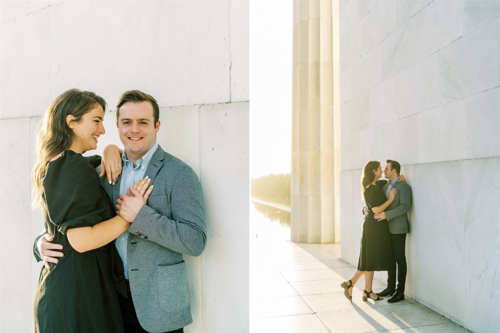 sunrise portraits at the Lincoln Memorial
